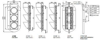 300MM3單元機(jī)動(dòng)車交通指示燈交通紅綠燈